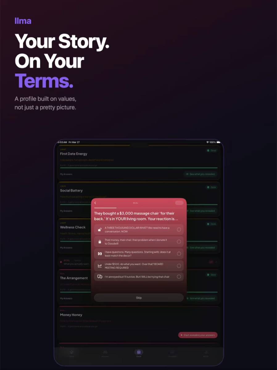 LLMA app — Cards on the Table compatibility prompts